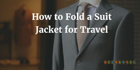How to Fold a Suit Jacket for Travel