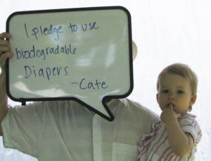 Pledge to use Diodegradable Diapers