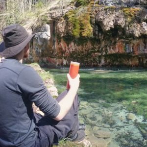 Grayl Water Filter on Camping Trip
