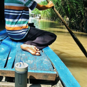 Grayl Water Filter on Boat in Thailand