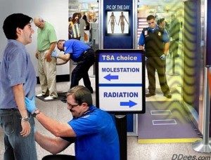 TSA pat down or full body scan choices