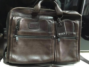 Leather material Tumi Alpha 2 Travel Briefcase