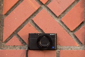 Sony RX 100 V lying on the floor