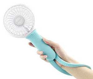 Momoday Mini Air Cool Fan Multi-function Personal Rechargeable USB hanging Handheld with LED Light Portable Cool Student Fan 3 Speeds Powered by Battery/USB for Home Office Outdoor and Travel