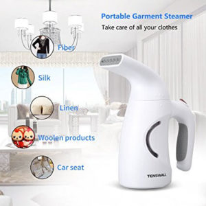 Tenswall Portable Garment Steamer, Handheld Fabric Steamer For Clothes - 2 Min. Heat-up Premium Clothes Steam Cleaner, 140ml Capacity Compact Travel Garment Clothes Steamer Perfect For Home & Travel