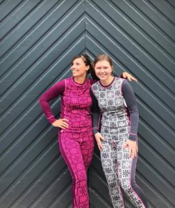 2 women wearing base layer clothing