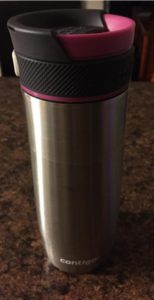 contigo travel coffee mug closeup