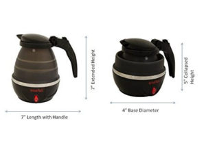 Useful UH-TP147 Electric Collapsible Travel Kettle dimentions