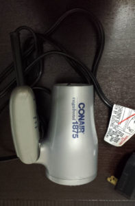 Conair Vagabond Compact 1875 Watt Folding Handle Hair Dryer side view