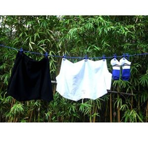 drying clothes on travel clothesline