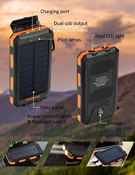 Portable Solar Charger from Teryei